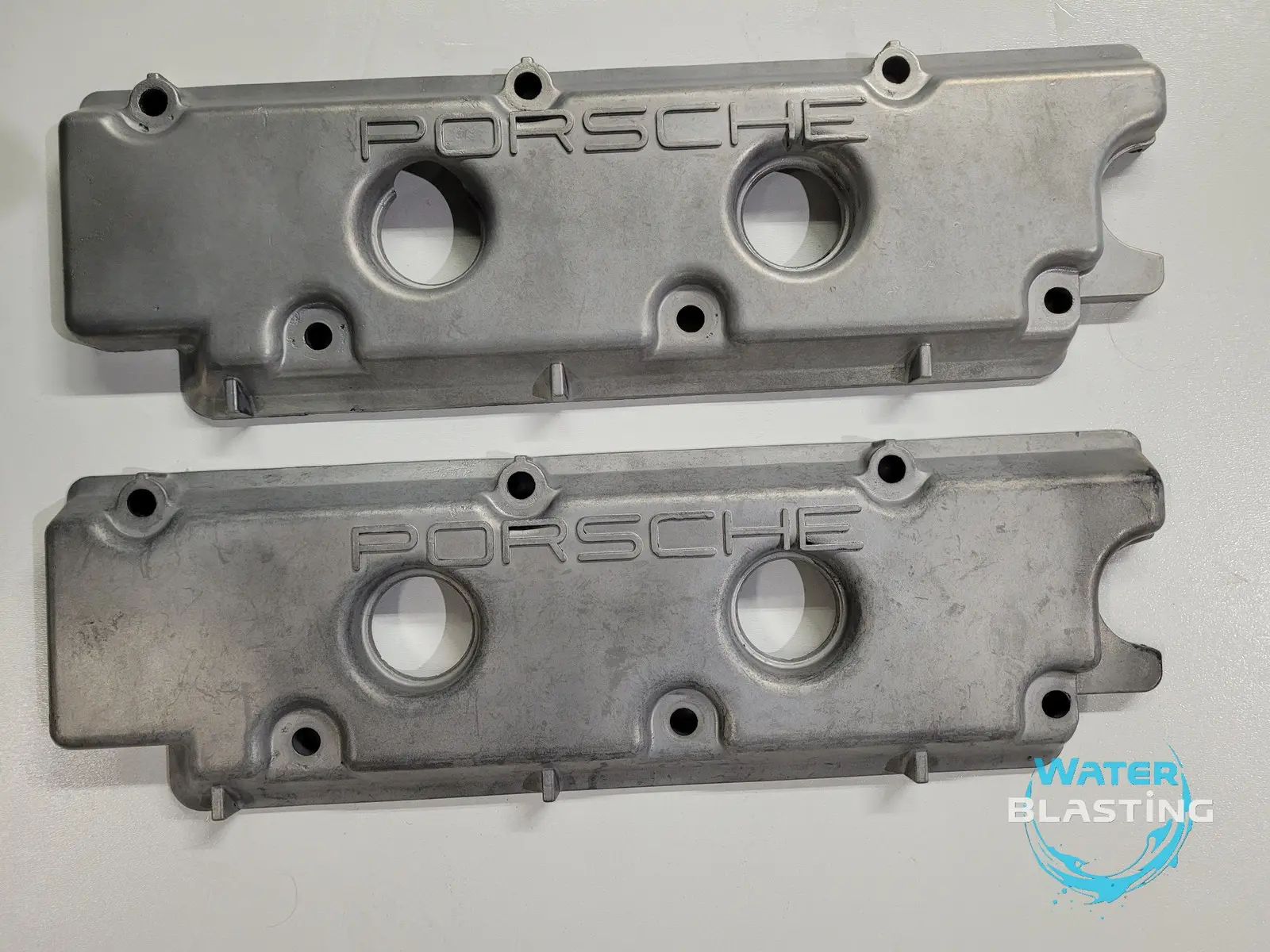 Gereinigte Porsche-Ventildeckel